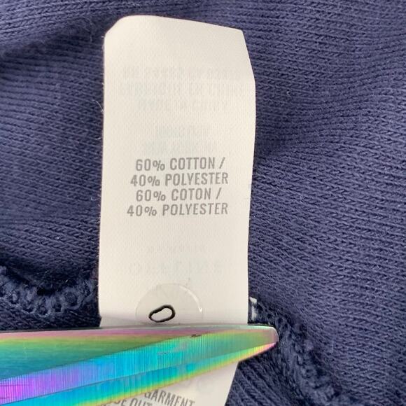 Offline by Aerie Womens XL Summer Lights French Terry Cropped Tank Navy Stretch - Picture 8 of 9